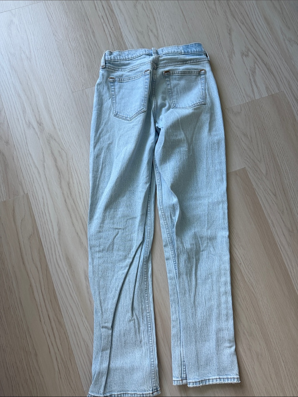 Abercrombie curve love sz 25 Light Wash Women's Straight-Leg Jeans - Picture 3 of 3